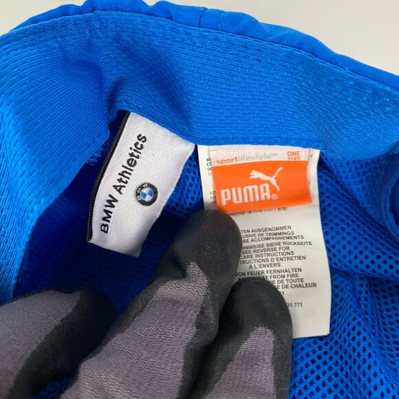 Puma BMW Athletics Hat Adjustable Adult Blue Baseball Running - Picture 8 of 8